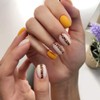 TOROKOM Leopard Pattern Nail Stickers 3D Stickers Nail Art Design