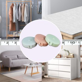 Firschoie Pack of 6 Tape Measure Body, Tailor's Tape Measure, 150 cm / 60 Inch Tape Measure Body, Practical Retractable Tape Measure, Flexible Tape Measure for Measuring Length, Chest/Waist, Counting