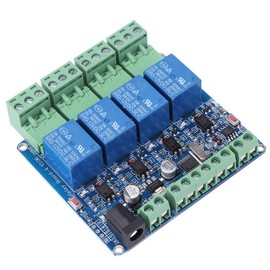 Reliable 4-Channel Relay Module Board with AKLOSIPY 8S103F3 Controller and RS485