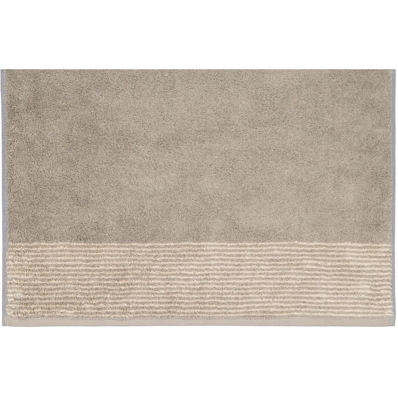 Cawo Two-Tone Guest Towel - Graphite - 30x50