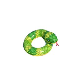 Swimline Snake Inflatable Pool Ring Yellow, Green, 32" x 28" x 16"