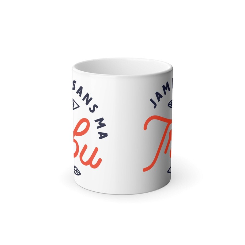 Thermoreagierende Tasse Magische Tasse – Nie ohne meinen Familienstamm Humor