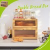 BMOSU Large Bread Box for Kitchen Countertop,Double Layer Bread Box