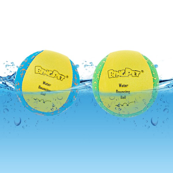BINGPET Dog Pool Toys, Floating Dog Ball 2 Pack, Dog