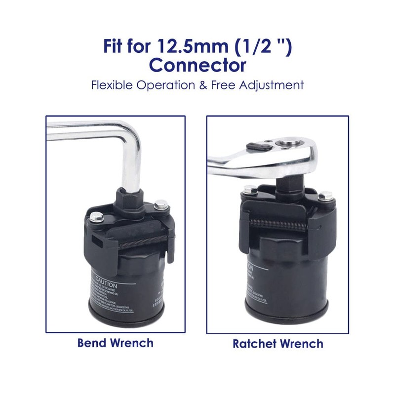 RAGBUSCLE Adjustable Oil Filter Wrench Spanner r Housing Tool r