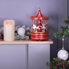 mysmartbuy.com Red & Gold Wooden Carousel Music Box Christmas Decoration