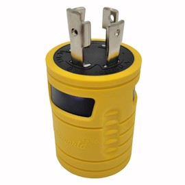 Parkworld 691784Y RV Power Adapter L14-30P to TT-30R, 30 AMP 4-Prong Generator Locking L14-30 Male Plug to RV TT-30 Female Receptacle (Yellow)