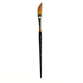 KINGART Original Gold 9800-1/4 Dagger Striper Brush Set Premium Golden Taklon Multimedia Artist Brushes, Painting Tools for Oil, Acrylic & Watercolor