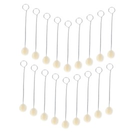 OHPHCALL 60pcs Wool Daubers Metal Handle for Leather Dye Tool for Hair Dye Brush Craft Supply