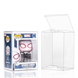 Baskiss 8 Pack Protector Covers for Funko Pop 4" Figures, Ultra Thick 0.5mm Crystal Clear Heavy Duty Display Box for Vinyl Figures Storage