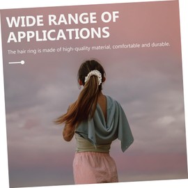 Baluue 10pcs Hair Scrunchies Bands for Women Handmade Hair Accessories for Ponytails and Daily Wear for Occasion