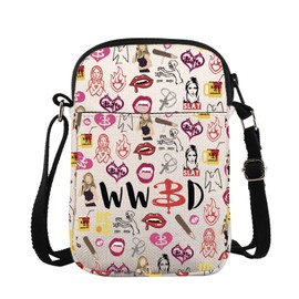 BTVS Horror TV Show Merchandise Crossbody Bag Vampire Slayer Lover Messenger Bag WWBD Fans What Would Buffy Do Inspired Gift (WWBD CrossS)