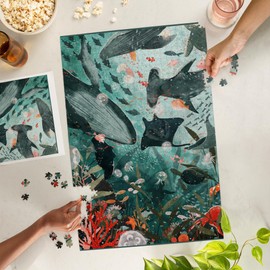 Lantern Press Under The Sea, 1000 Piece Jigsaw Puzzle for Adults, Made in USA with Reference Poster