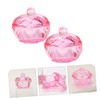 FRCOLOR Nail Art Tools 2pcs Crystal Dappen Dish Acrylic Powder