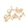 vmcoatdu Women A-Z Initial Pins 26 Letters Pins Gold Plated