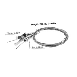 Operitacx 2Sätze Drahtseil Aufhänger Verstellbar Für Bilder Fotorahmen Kunstwerke Einfache Installation Für Zuhause Galerien Und Hotels