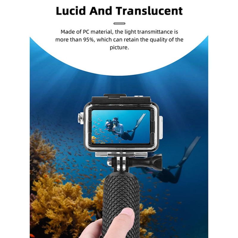 60M Waterproof Case Compatible with DJI OSMO Action 3/4 Outdoor