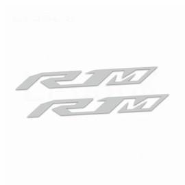 LFJSCK Reflective Motorcycle Stickers Compatible with Yamaha YZF R1 R1M - 2 Piece Waterproof Vinyl Decals Kit for Helmets Fairings (Gray)