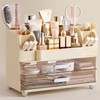 HBlife Makeup Organizer for Vanity with Brush Holder, Large Bathroom