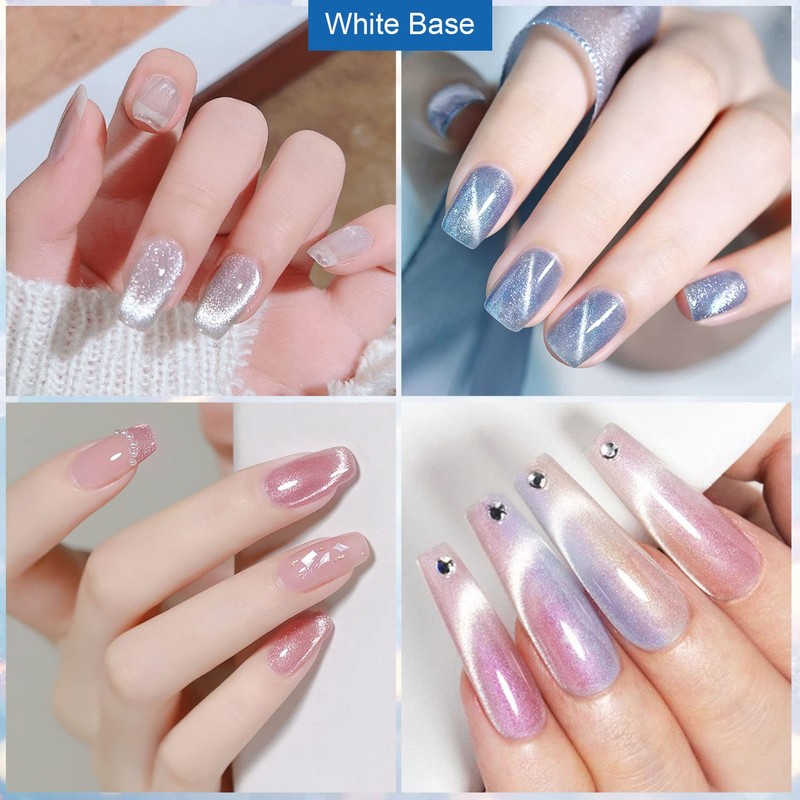 YSUVIN UV Nail Polish Magnetic 6 Colours Pink Purple Blue