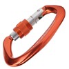 Mountaineering D Locking Carabiner Clips Alloy Heavy Duty Carabiner for