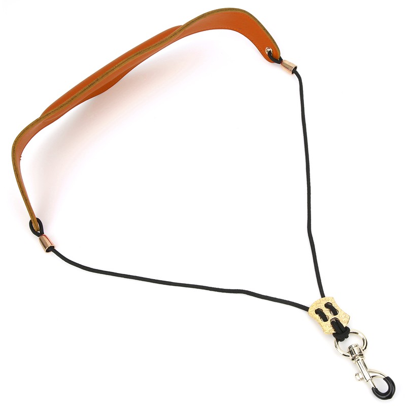 Saxophone Strap Plus Cotton Artificial Leather Adjustable Shoulder Musical Instrument