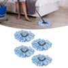 4Pcs Microfiber Rotating Mop Head 360 Spinning Triangular Mop Replacement