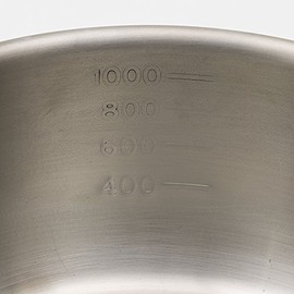 Harumi Kurihara IH Compatible Aluminum Clad Snow Flat Pot, 6.3 inches (16 cm)