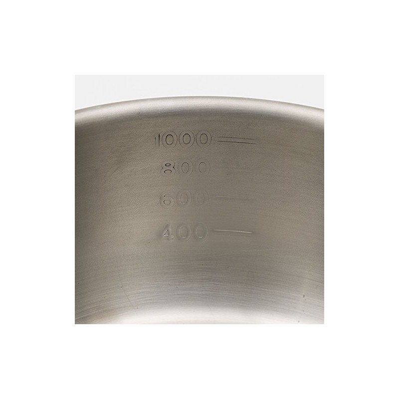 Harumi Kurihara IH Compatible Aluminum Clad Snow Flat Pot, 6.3