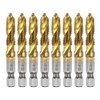 sourcing map 8pcs Combination Drill and Tap Bits Metric M8
