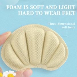 ZEPIQOR 3 Paar Fersenschutz Schuheinlagen, erstklassiges Fersenpolster für Schuhe, bequemer Fersenschoner, selbstklebende rutschfeste Fersenkissen für optimalen Komfort
