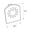 Brown End Cap for Sunwood Screw-Down Main Bar T50RM Aluminium