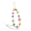 KAMIHO Beaded Strap, Korean Smartphone Strap, Smartphone Chain, Heart Pattern,