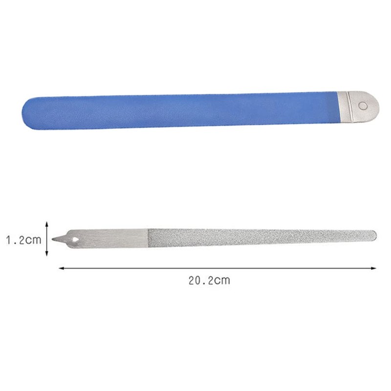 4PC 8 Diamond Dust Nail File - Stainless Steel Nail