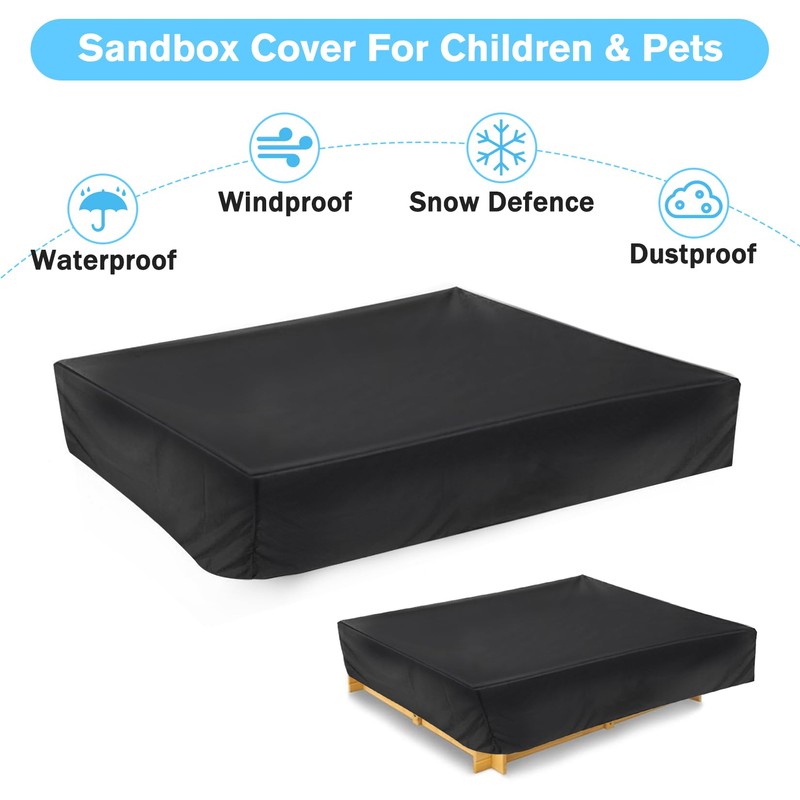 Herbst Sandpit Cover 200 x 200 cm Waterproof 210D Oxford