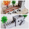 Attuslla Pack of 300 Mini Scale Bricks, Miniature Bricks, 1:35