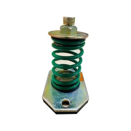Easyflex Open Spring Mount Vibration Isolator with 6mm Rubber Pad, 132lbs Capacity, 1" Deflection (Green, Pack of 4)