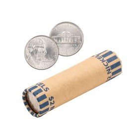Pre-Formed Nickel Coin Wrappers (Bundle of 1,000)