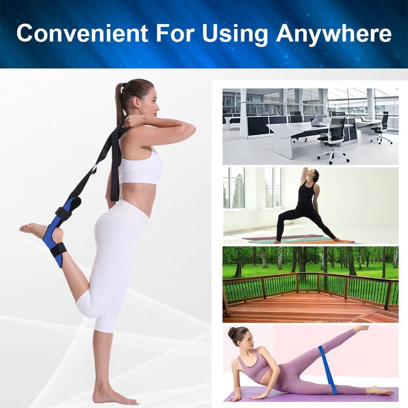 flintronic Yoga Stretching Strap, Stretching Band with 7 Loops, Yoga