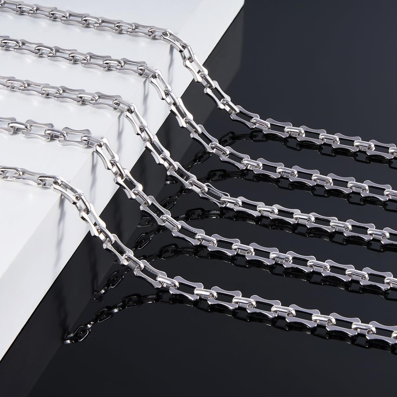 KYUNHOO 6.5FT/2M Stainless Steel Chunky Chains for Jewelry Making 10MM