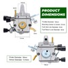 Dalom FS250 Carburetor for Stihl FS120 FS200 FS 250 FS300