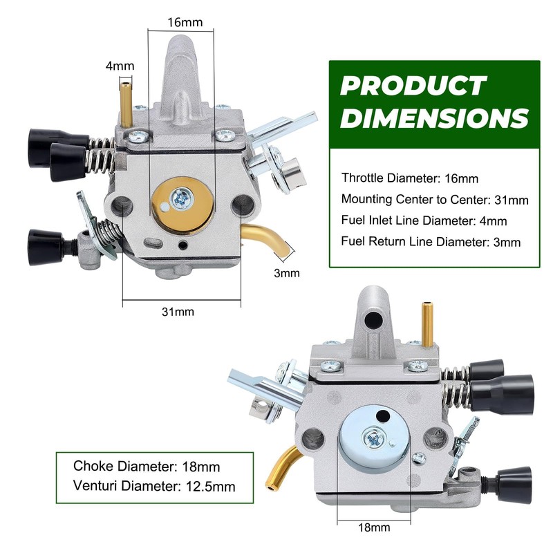 Dalom FS250 Carburetor for Stihl FS120 FS200 FS 250 FS300
