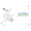 Piccadilly Greetings 18th Birthday Boy Milestone Birthday Card Age 18,