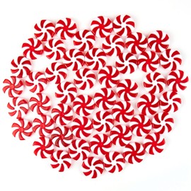 Framendino, 50 Pack Christmas Candy Pendant Christmas Candy Cane for Christmas Tree Hanging Ornament