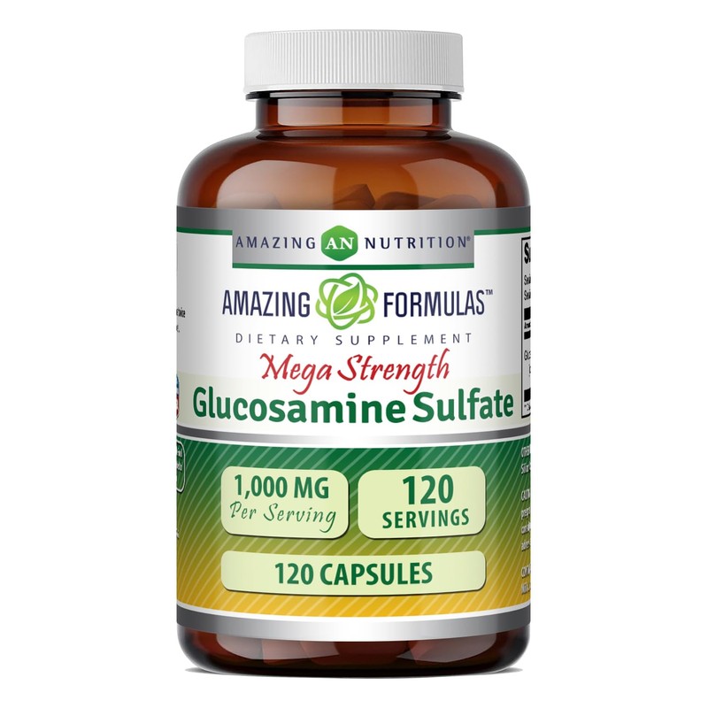 Amazing Formulas Mega Strength Glucosamine Sulfate 1000 Mg 120Capsules