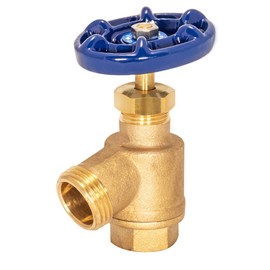 EZ-FLO 20251, Brass Bent Nose Garden Hose Valve, FIP x 1/2 inch MHT, 1/2 inch 1/2 inch