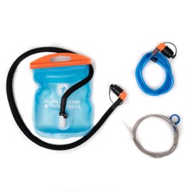 ALPIN LOACKER Outdoor Hydration Bladder with Drinking Tube for Sports and Outdoors, Super Light Water Bladder and Hydration Bag for Hiking, Drinking System, BPA-Free, 1 L