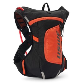 USWE Moto Hydro 4L Hydration Pack with 2.0L/ 70oz Water Bladder, a High End, Bounce Free Backpack for Enduro and Off-Road Motorcycle, Black Orange