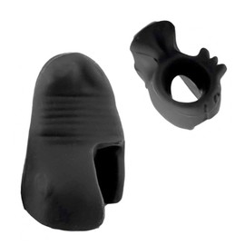 Jiayouy Violin Bow Grip Partner Frog Thumb Stabilizer and Fish Pinky Support Bow Hold Teaching Aid Accessory 2Pcs