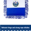 TOPFLAGS EL Salvador Flag 4 X 6 Inch Fringe EL